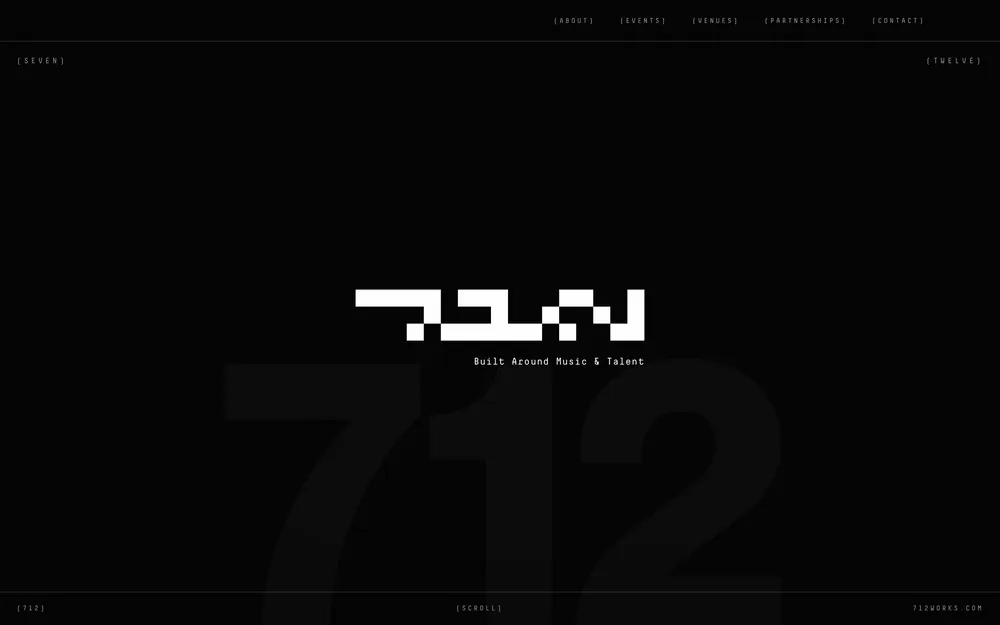Seven Twelve web sitesi ana sayfası